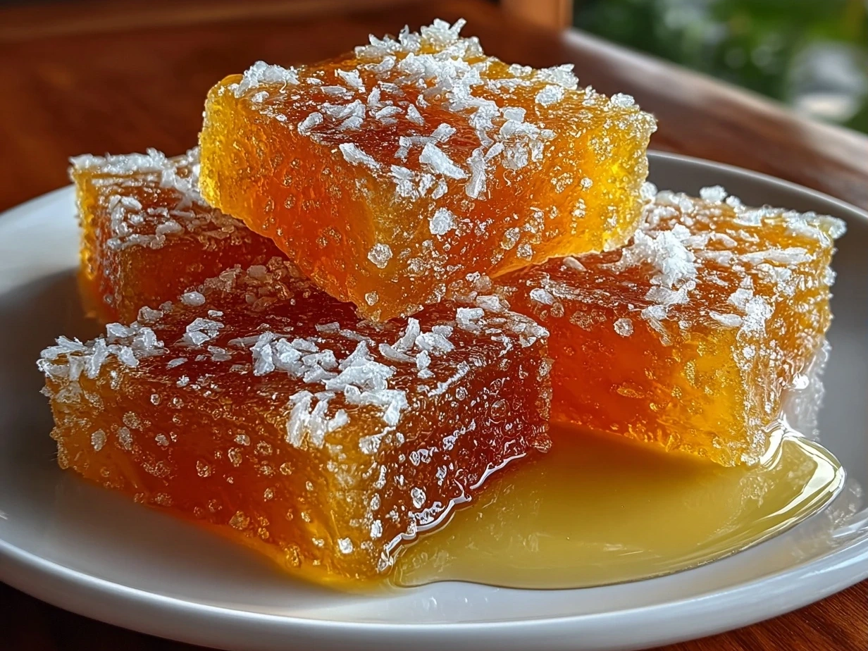 Finished Pineapple Cowboy Candy on a plate.