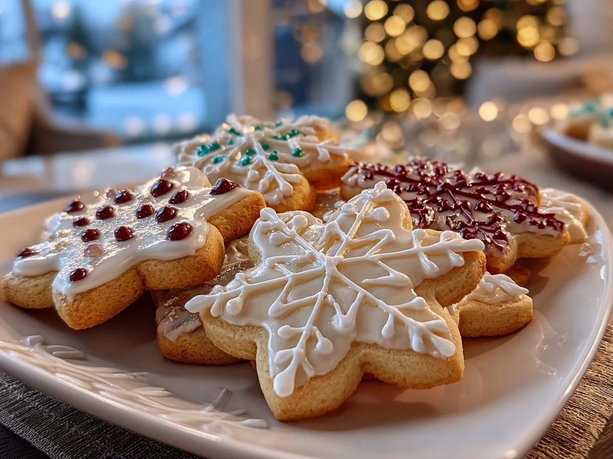 A Batch of Festive Christmas Lights Cookies