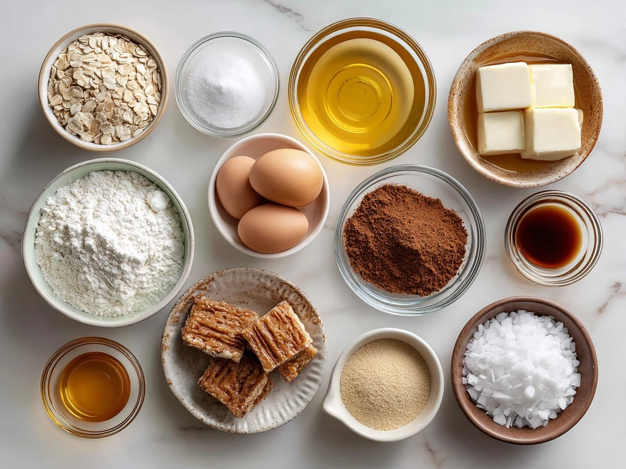 Ingredients for Brazilian Mounjaro recipe laid out on a kitchen counter