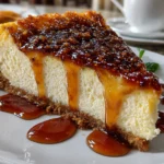 Brown Butter Cheesecake Close-Up