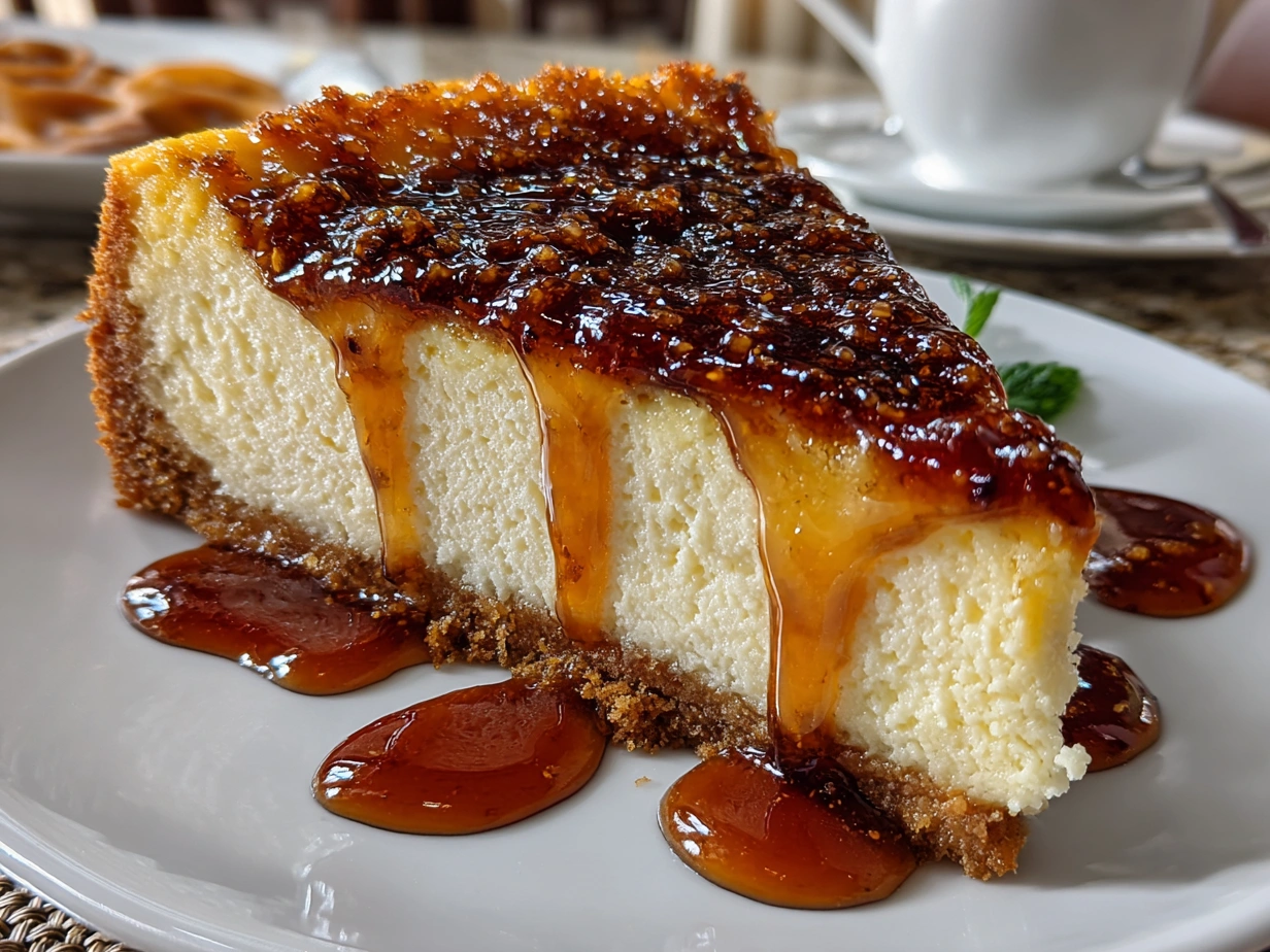 Brown Butter Cheesecake Close-Up