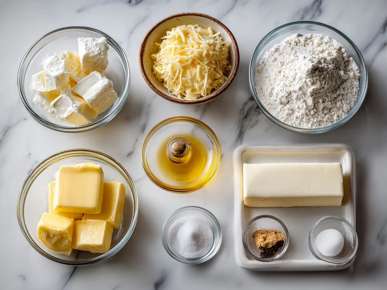 Ingredients for Cheesy Au Gratin Potatoes Recipe