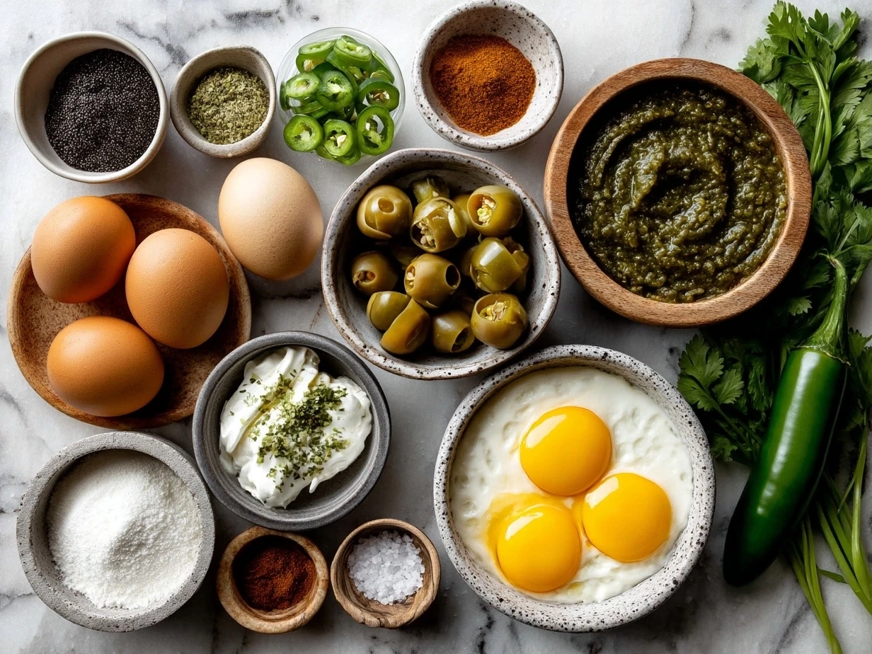 Ingredients for Chile Relleno Casserole