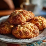 Close-up of freshly prepared apple cider cookies