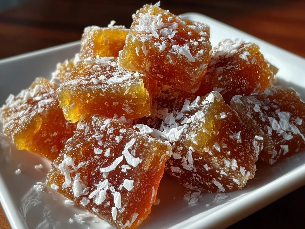 Close-up of glistening Pineapple Cowboy Candy