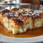 Close-up of homemade French Toast Casserole
