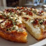 Close-up of Honey Ricotta Pizza