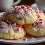 Close-up of Peppermint Meltaway Cookies