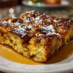 Close-up of Pumpkin Spice French Toast Casserole