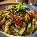 Creamy Avocado Pasta Salad Close-Up