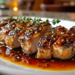 Freshly prepared Turkey Medallions with Orange Teriyaki Sauce