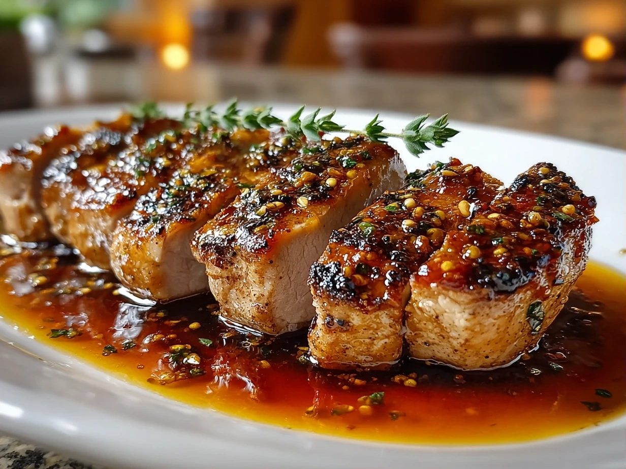 Freshly prepared Turkey Medallions with Orange Teriyaki Sauce