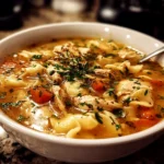 Home-cooked Chick Fil A Chicken Noodle Soup