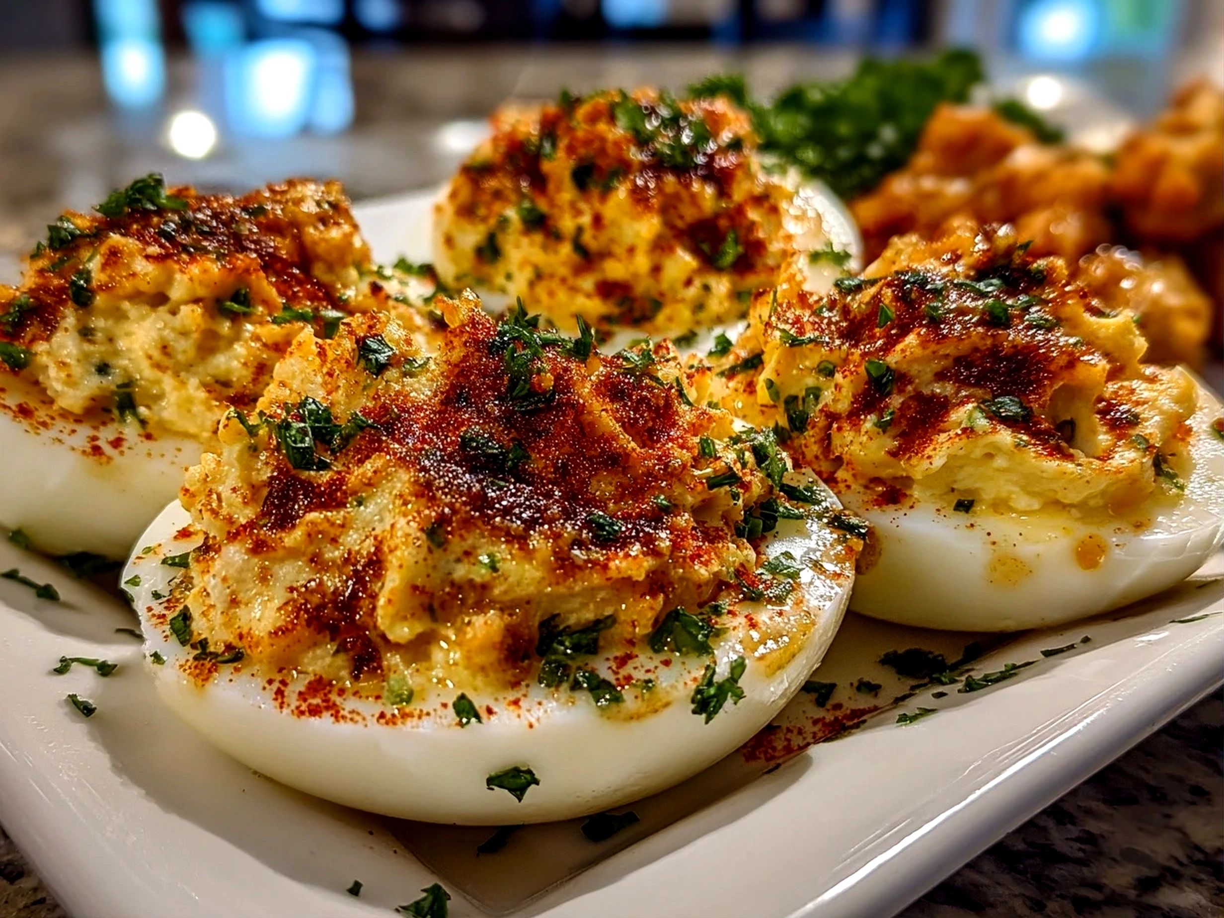 Homemade Thanksgiving Deviled Eggs