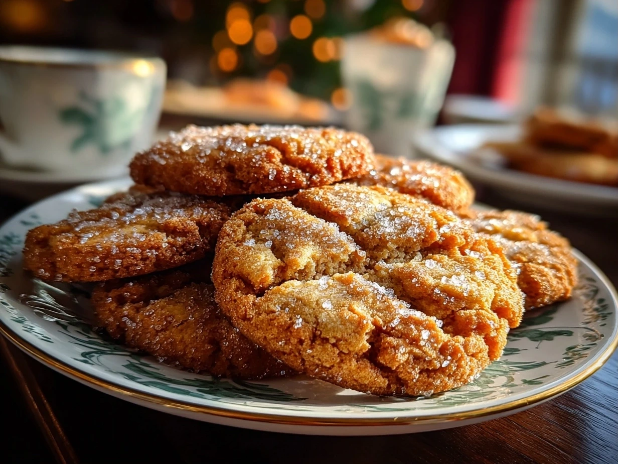 Close-up of freshly baked soft Apple Cider Cookies with a slight angle