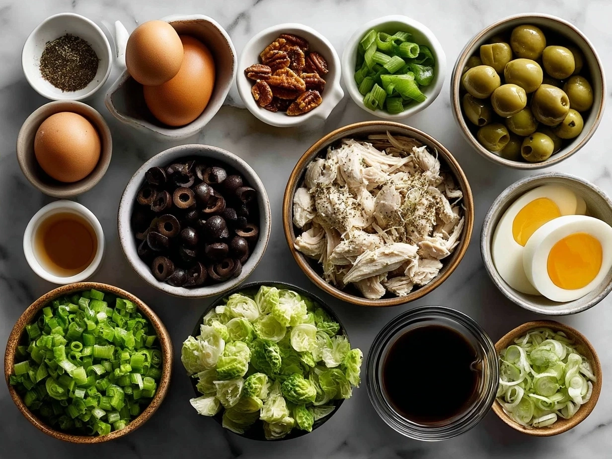 Ingredients for Slow Cooker Green Enchilada Chicken Soup laid out on a kitchen counter