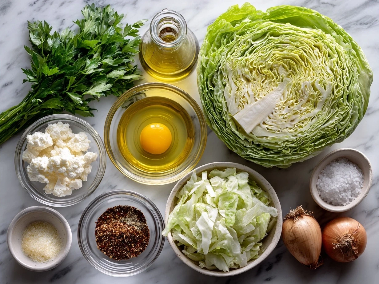 Ingredients for Southern Fried Cabbage