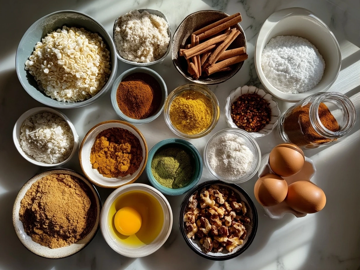Ingredients for Zesty Lemon Rice Krispie Treats arranged on marble surface