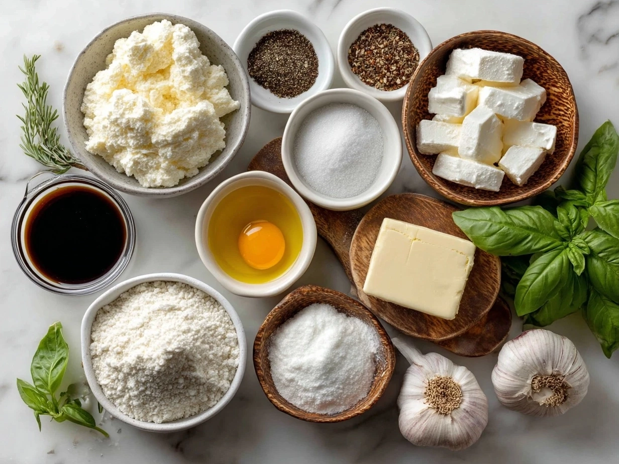 Ingredients for making White Pizza including whole wheat crust, ricotta, mozzarella, Parmesan cheese, garlic, spinach, and olive oil