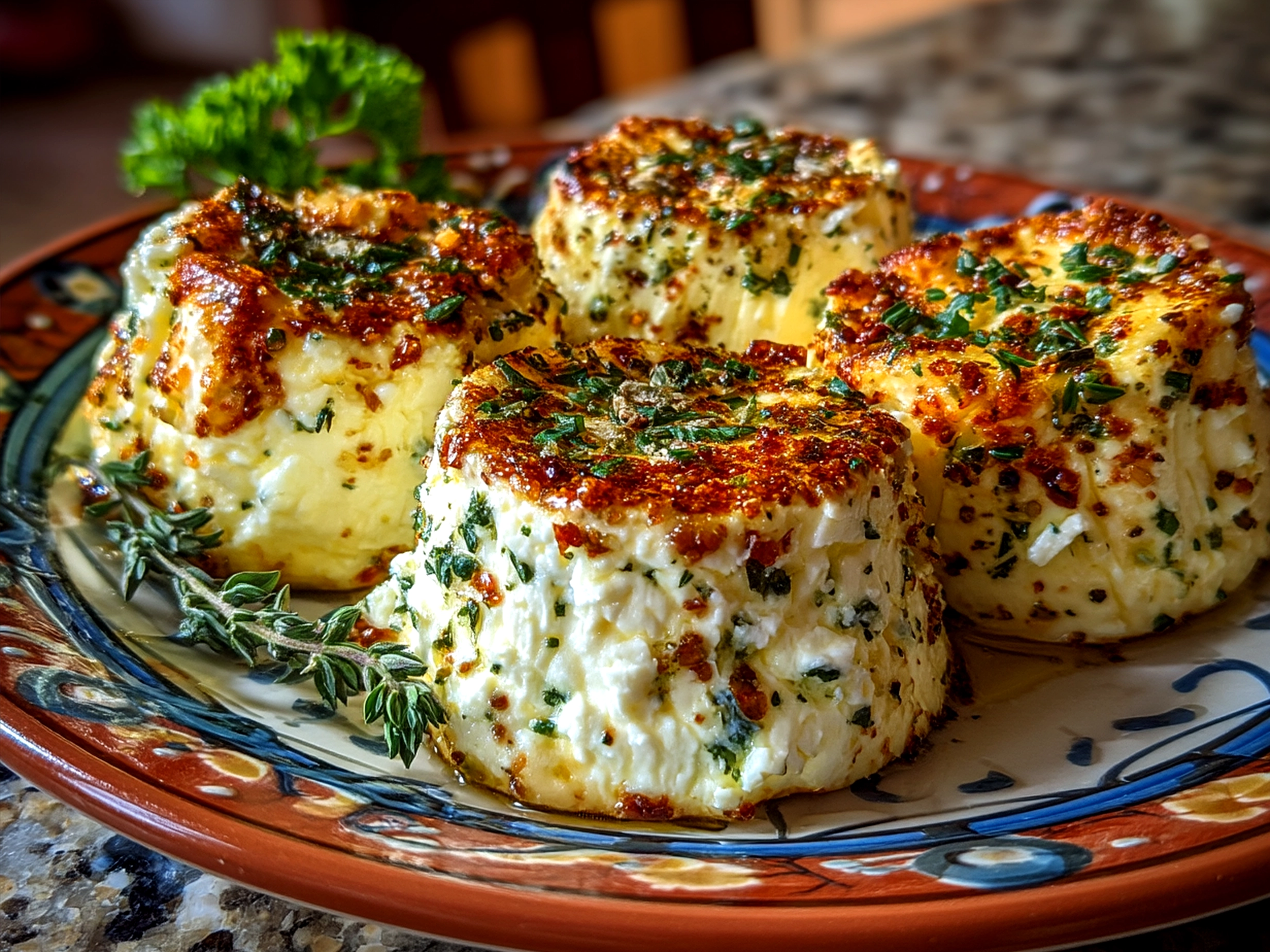 Homemade Boursin Cheese served in a bowl with crackers and fresh herbs for a nutritious snack