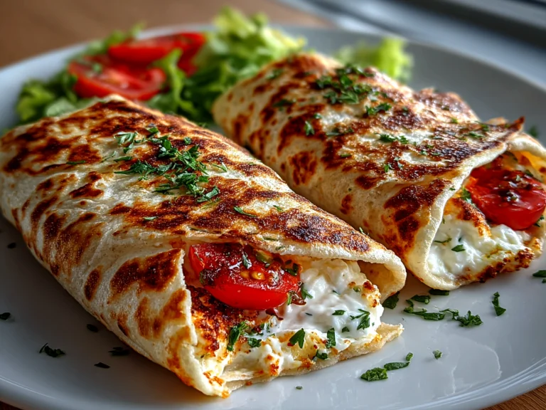 Fresh Homemade Cottage Cheese Wraps