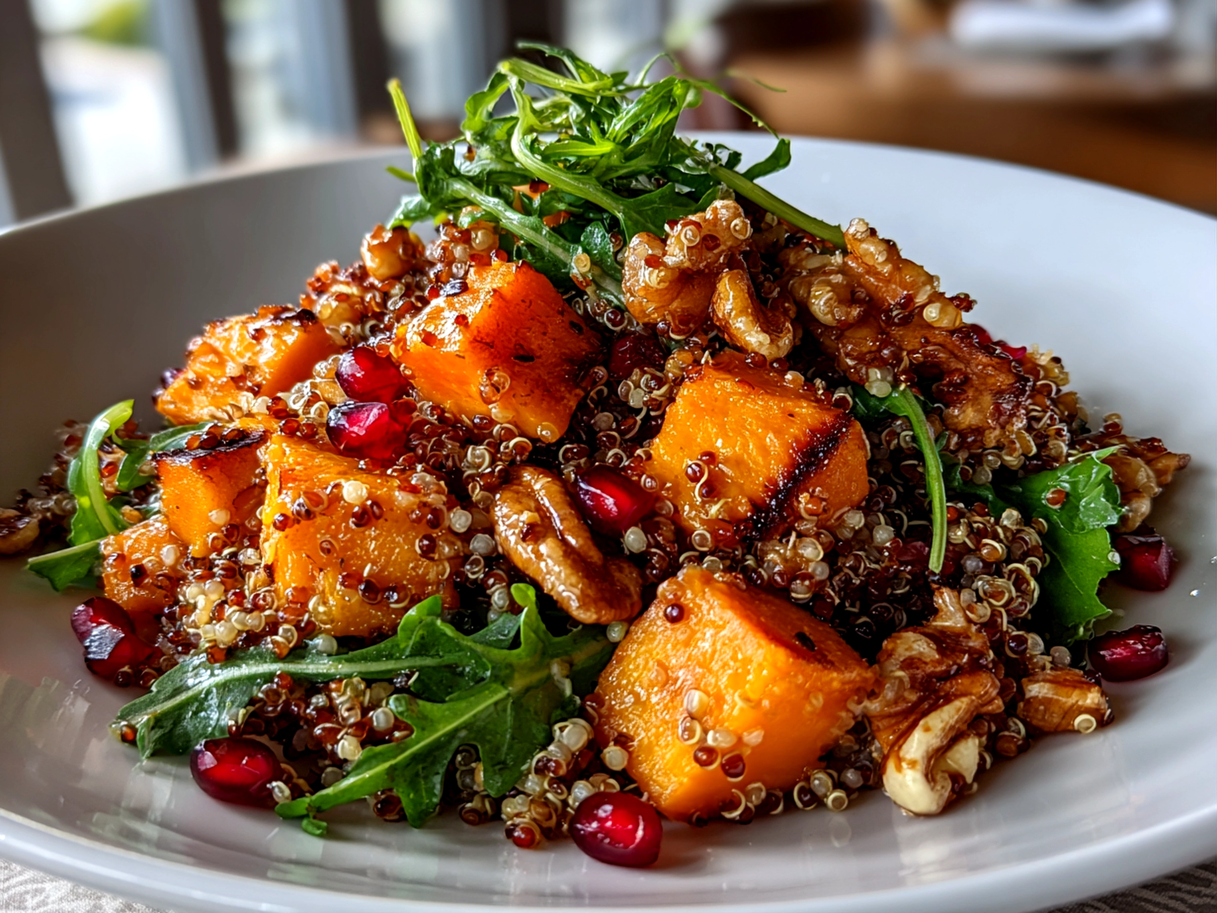 Freshly prepared Apple Sweet Potato Quinoa Salad