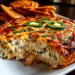 Freshly prepared Baked Jalapeno Chicken Dip