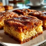 Freshly Prepared Cinnamon Sugar Blondies