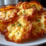 Freshly prepared keto cottage cheese chips on a modern kitchen counter