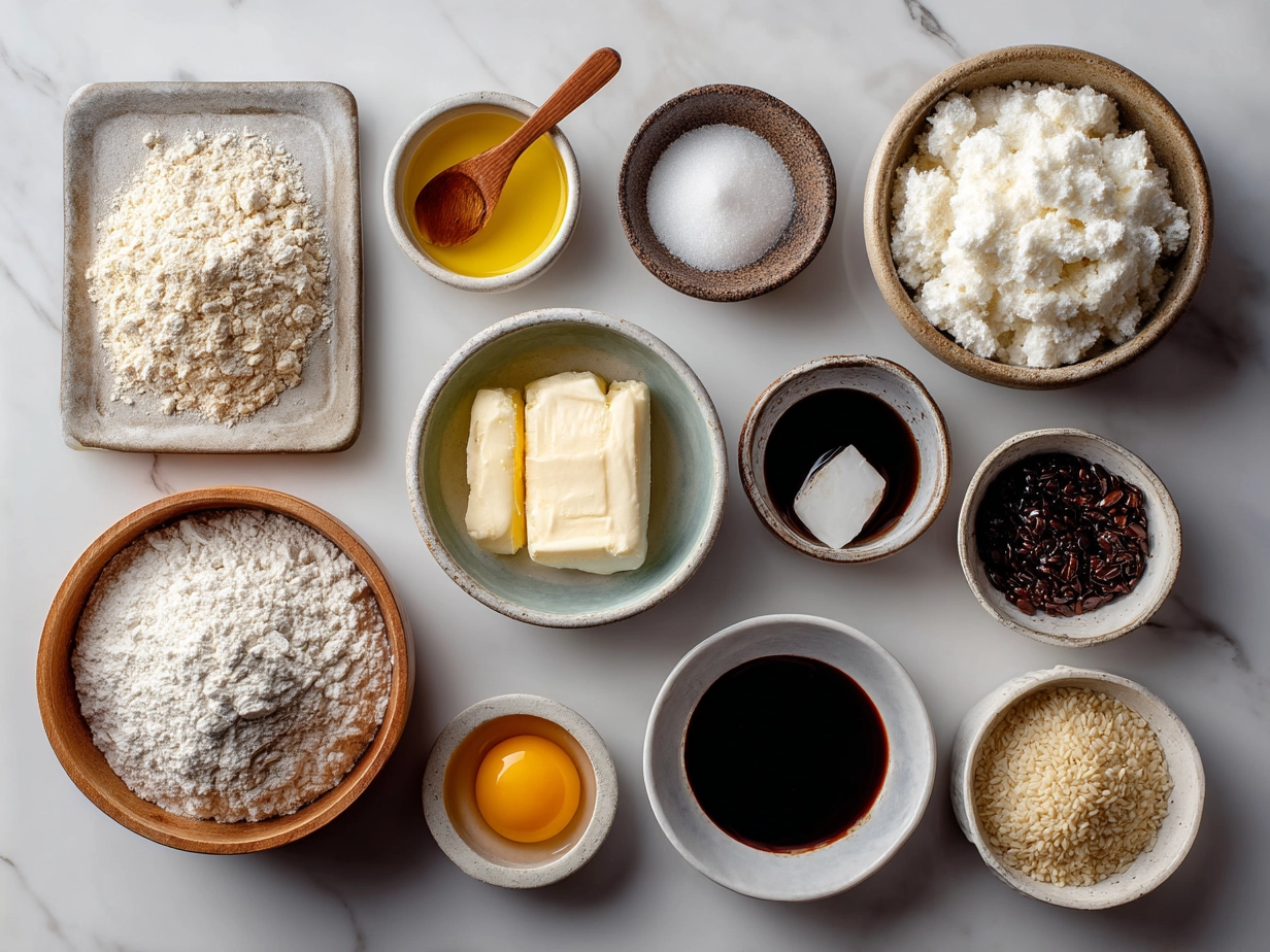 Ingredients for Greek Yogurt Bagels on a kitchen countertop