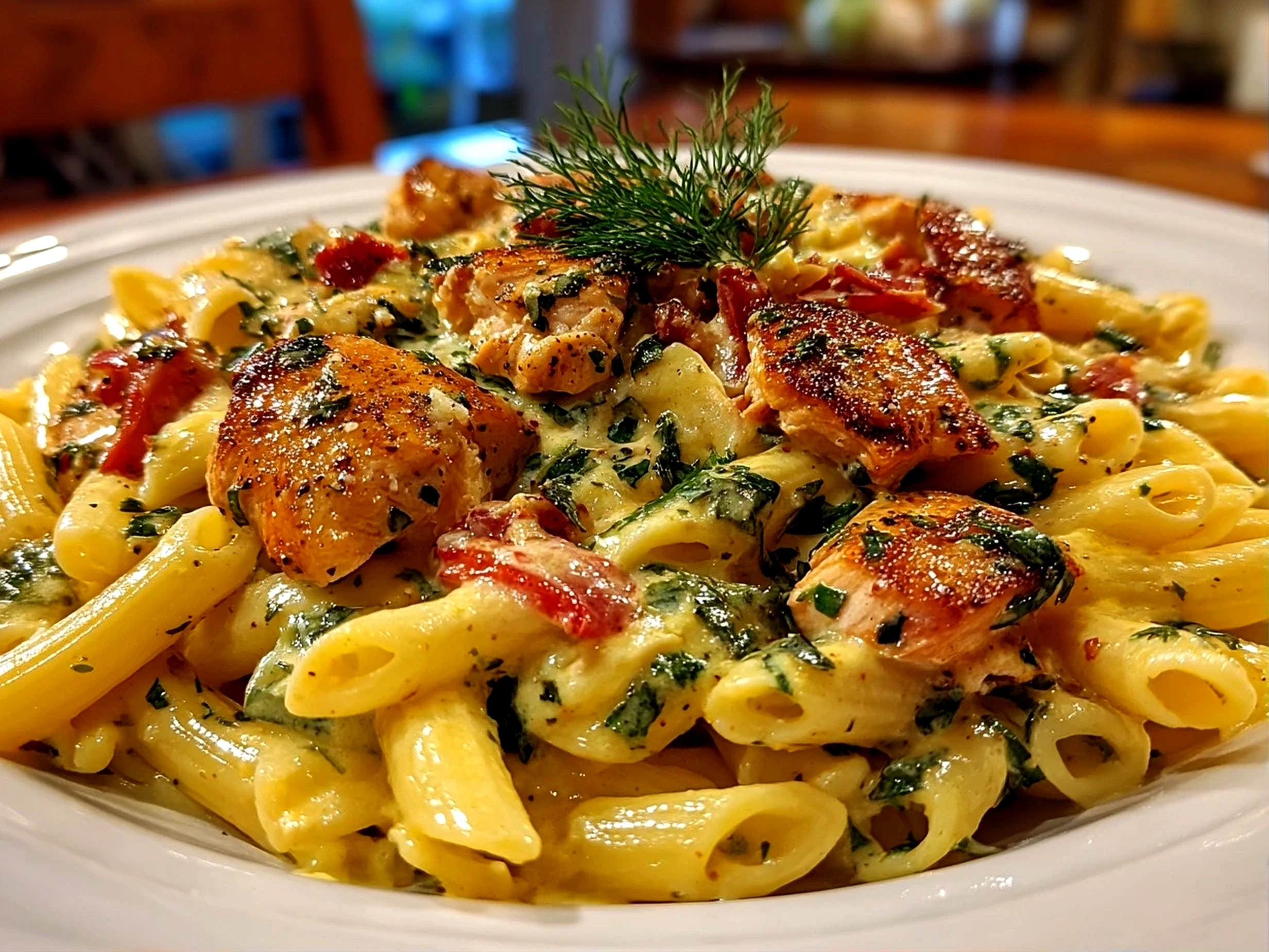 Homemade Crock Pot Creamy Cajun Chicken Pasta