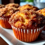 Homemade Sourdough Coffee Cake Muffins