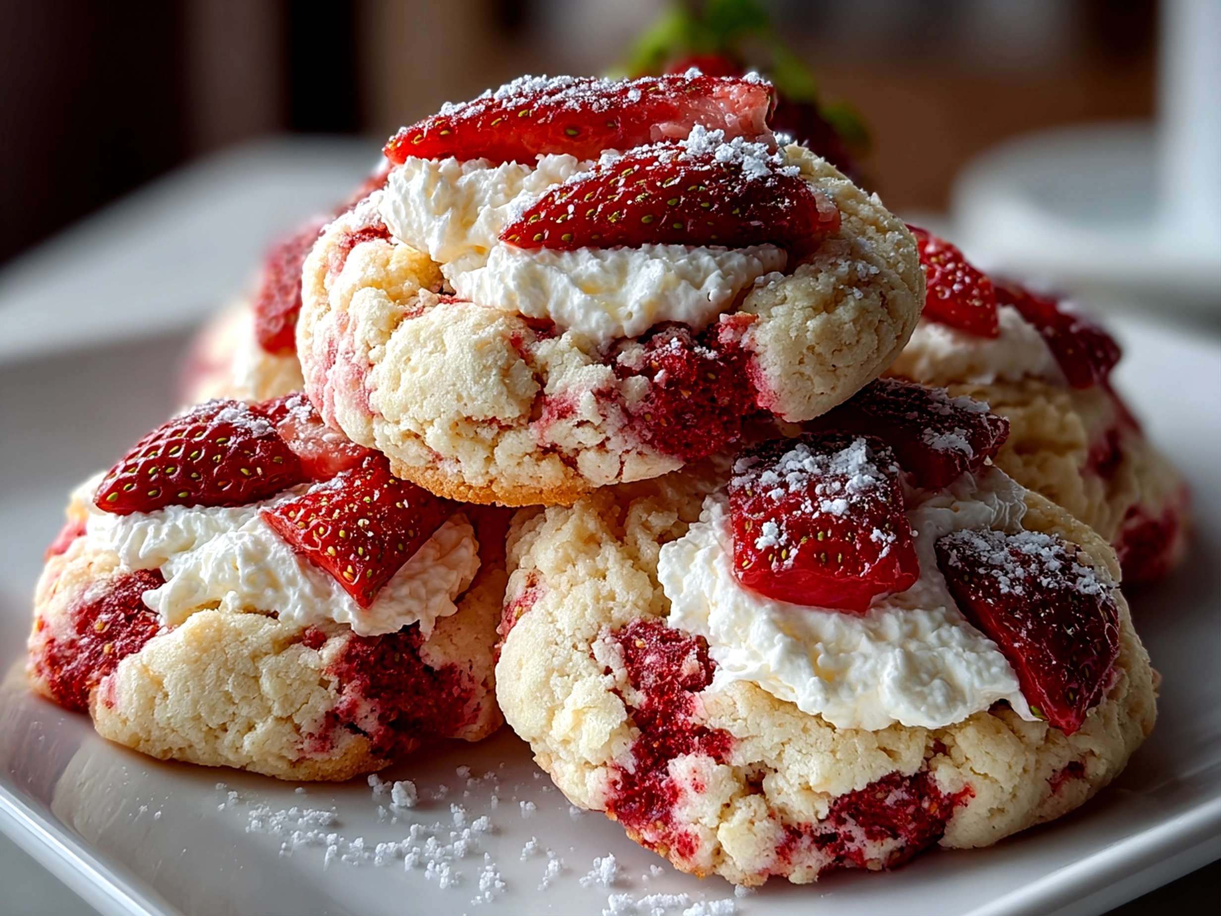 homemade Strawberry Cheesecake Cookies