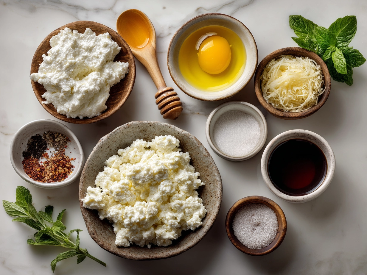 Ingredients for Cottage Cheese Wraps arranged on a surface